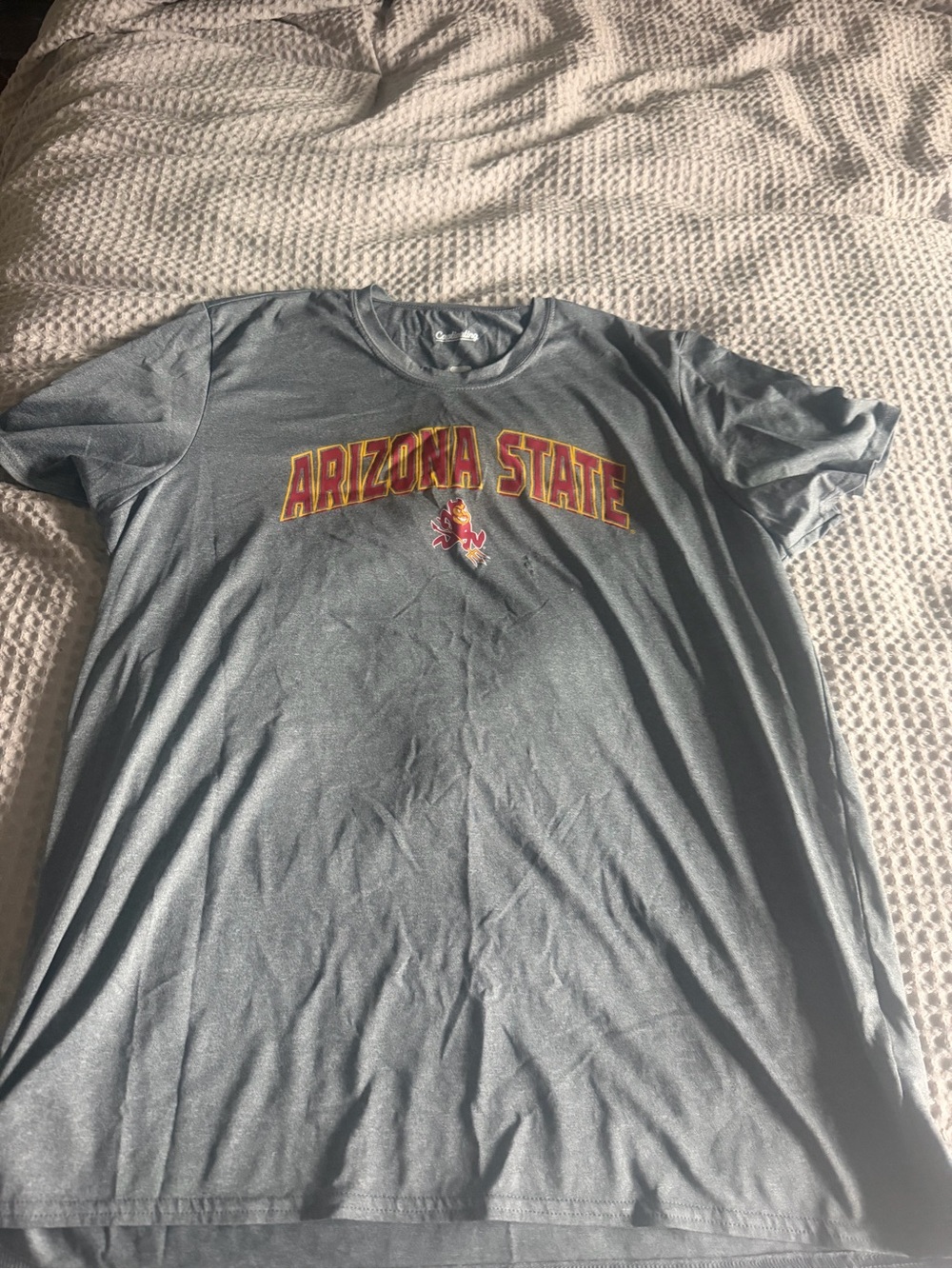 Arizona State Men's Gray Short Sleeve Graphic Tee